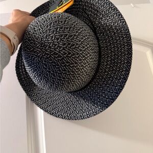 Stylish Black and White Patterned Hat
